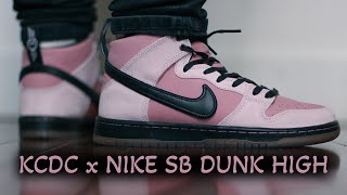 KCDC x NIKE SB DUNK HIGH  REVIEW amp ONFOOT [upl. by Anelehs]