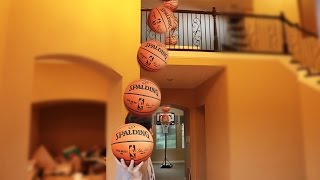 EPIC INDOOR MINI BASKETBALL CHALLENGES [upl. by Sehguh]