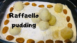 Raffaello pudding 😋 creamy Raffaello pudding [upl. by Yeslek12]