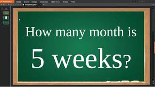 How many month is 5 weeks [upl. by Pisarik]