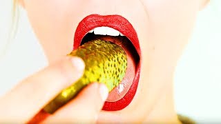 Eating Pickle Magic Gum Rocks amp More ASMR Eating SoundsBIG CrunchIntense [upl. by Drofhsa]