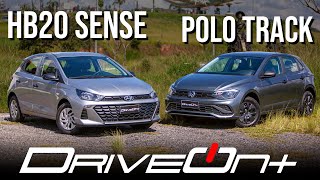 Hyundai HB20 ou Volkswagen Polo Qual a melhor opção  Comparamos a versão 10 dos compactos [upl. by Amehr]