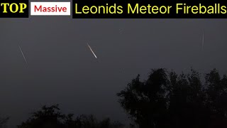 Live Leonids Meteor Fireballs From Leonid Meteor Shower Caught on Camera  November 2024 [upl. by Yblek127]