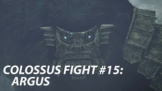 4K Shadow of the Colossus PS4  Colossus 15 Argus Fight [upl. by Lenehc]