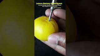 Lemon Battery Experiment [upl. by Katharine]