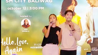 KATHDEN LIVE AT SM BALIWAG BULACAN  HELLO LOVE AGAIN MALL TOUR KATHRYN BERNARDO ALDEN RICHARDS [upl. by Erot]