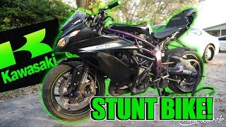 Custom 2015 ZX6R Stunt Bike  Details  Advice [upl. by Perrie]