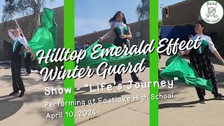 Hilltop Emerald Effect Winter Guard at Eastlake High School 2024 [upl. by Erastus]