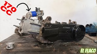 Como aumentar la cilindrada de una motoneta 125cc a 150cc o 170cc parte 2 [upl. by Airtemed858]