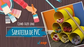 Como fazer uma sapateira com tubos de PVC  Faça Você Mesmo [upl. by Reizarf269]