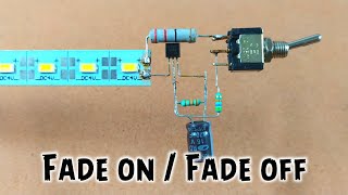 How to Make Fade On and Fade Off LED Light  Simple circuit  New Invention [upl. by Wooldridge]