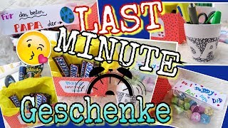 LAST MINUTE GESCHENKE DIY Vatertag Geburtstag FreundinFreund coole Mädchen Anleitung Tutorial [upl. by Nnahgiel853]