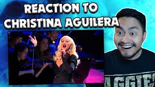 Christina Aguilera ft Seth MacFarlane  New York New York REACTION [upl. by Kenley]