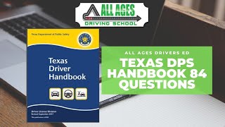 Texas DPS Drivers Handbook 84 Questions with Answers 2023 [upl. by Gridley405]