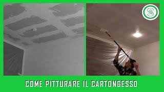 Come Dipingere un Controsoffitto in Cartongesso [upl. by Llertnad]