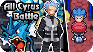 Pokemon Platinum  All Galactic Boss Cyrus Battles 1080p60 [upl. by Schnapp]