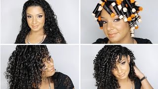 How To Perfect Perm Rod Set On Natural Curly Hair Tutorial [upl. by Eisteb]