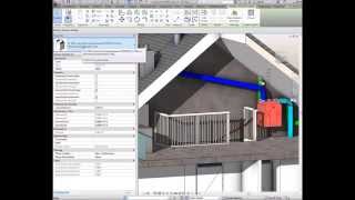 Zehnder Ventilatie Weergave van BIM van ventilatie met WTW en dakventilator MX [upl. by Anelav62]