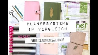 Planersysteme im Vergleich  TAG  Welcher Kalender passt zu Dir  deutsch  planenaufpapier [upl. by Nanahs]