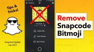 How to Remove Bitmoji from Snapcode on Snapchat [upl. by Ativoj]