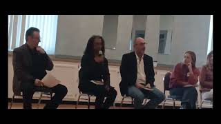 VIdeo Moderator panelists talk in discussion at Auburn author expo [upl. by Bartholomeo607]