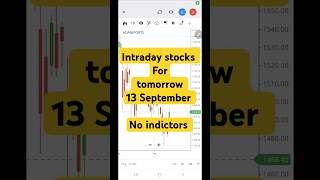 intraday stocks for tomorrow 13 september shorts stockmarket [upl. by Malo381]