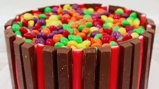 DIY Desserts Yummy Skittles Cake and More Tasty Cakes by Hooplakidz How To [upl. by Leinto]