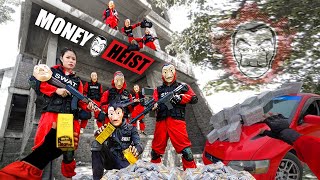 PARKOUR VS MONEY HEIST  Money Heist Disguise as Police to Steal Money amp Rescue Bad Guys  Epic POV [upl. by Linzy]