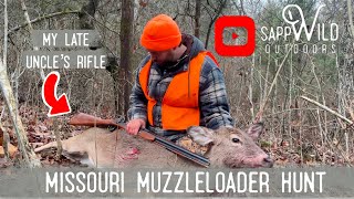 Muzzleloader Deer Hunt  TC New Englander 50 Cal  Late Season Missouri [upl. by Leidba]