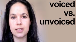 Unvoiced vs Voiced American English Pronunciation [upl. by Lemhaj]