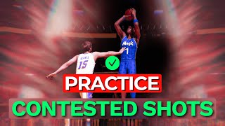 How To Practice Shooting Contested Shots In NBA2K24 [upl. by Werdnaed]