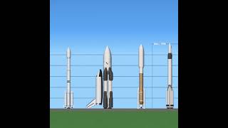 Rockets Size Comparison in SFS  Spaceflight Simulator [upl. by Nirad624]