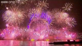 London Fireworks on New Years Day 2011  New Year Live  BBC One [upl. by Toy]