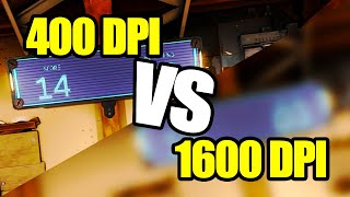 Valorant 400 DPI vs 1600 DPI [upl. by Nadiya922]