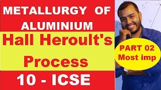 Metallurgy Of ALuminium  10 ICSE Metallurgy  Hall Heroult Process  Most Important in Metallurgy [upl. by Hadrian990]