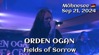 Orden Ogan  Fields of Sorrow Möhnesee DE🇩🇪 September 21 2024 LIVE HDR 4K [upl. by Pollock]