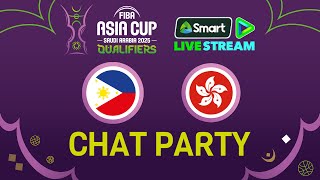 Philippines v Hong Kong China – FIBA Asia Cup Qualifiers 2025 Chat Party ⚡🏀 [upl. by Yzdnil]