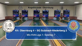 Kegelfreunde Obernburg 4  SG SulzbachNiedernberg 2  Mix KVALiga 1 [upl. by Adiaj629]