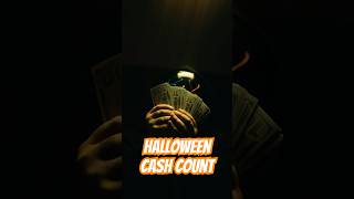 Masked Mystery Halloween Cash Count with Prop Movie Money [upl. by Naot]