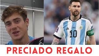 Cariñoso gesto de Lionel Messi hacia Franco Colapinto antes de ganar por primera vez en la Fórmula 2 [upl. by Naginarb]