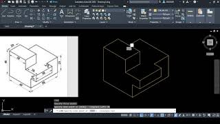 Autocad izometric draw 6 [upl. by Giliana]