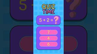 Fun Addition Math Quiz for Kids  Exciting SingleDigit Challenge [upl. by Baram732]