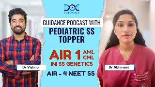 Guidance Podcast with Pediatric SS Topper Dr Abhirami with Dr Vishnu [upl. by Maltzman]