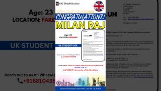 UK Study Visa Approved  MBA In Digital Marketing  SEP 2024 INTAKE shorts [upl. by Amor141]