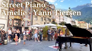 Yann Tiersens quotcomptine Dun Autre Étéquot Street Piano Performance  YUKI PIANO [upl. by Noteloc]