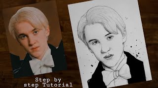 How to draw Draco Malfoy from Harry Potter step by step  Drawing Tutorial  YouCanDraw [upl. by Baggs]