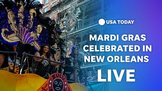 Watch New Orleans celebrates Mardi Gras festivities [upl. by Idona]