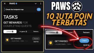 PAWS TASK MISI 5 Desember 2024 10 Juta Poin GET PAWSED [upl. by Ardnazxela]