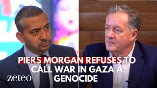 Piers Morgan refuses to call war in Gaza a genocide [upl. by Akoek484]