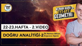 Doğru Analitiği2  GEOMETRİ KONU ANLATIMI 2024 Tayfa TYTAYT [upl. by Nerrat]